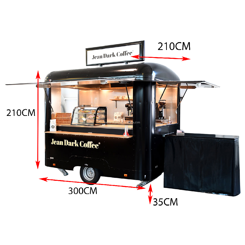 coffee shop mobile cart fast food concession trailer for sale in the Philippines