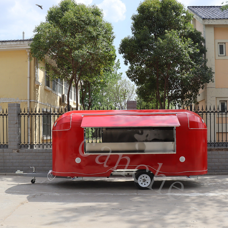 Trailer Type VIN Number Mobile Fast Food Concession Trailer, Ice Cream Roll Food Trailer China factory mobile food truck