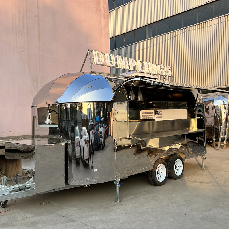Trailer Type VIN Number Mobile Fast Food Concession Trailer, Ice Cream Roll Food Trailer China factory mobile food truck