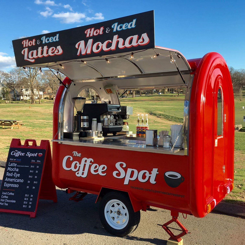 Hot Selling Mobile Food Kiosk Catering Trailer Sushi Food Truck Coffee Stall Food Van Concession Trailer For Sale