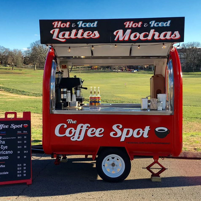 Stainless Steel hot dog pizza coffee ice cream hot dog food cart mobile fast Airstream camping food trailer trucks for sale