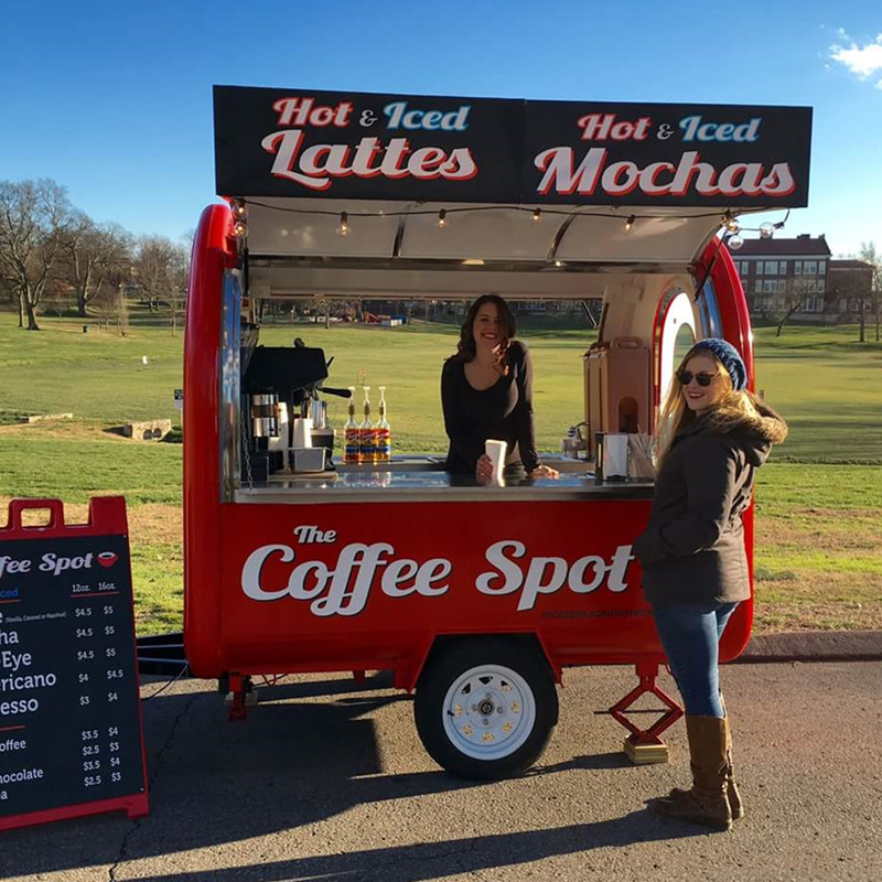 2023 American Popular Street Outdoor Fast Food Carts Crepe Food truck with Snack mobile kitchen cooking equipments price