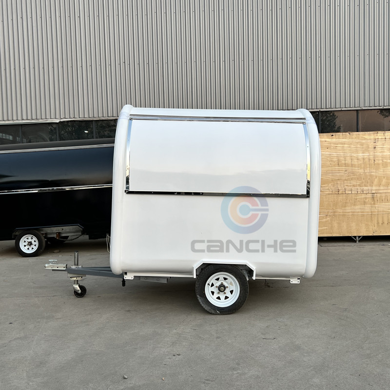 Concession Airstream Catering Trailer Mobile Fast Food Cart, Mobile Food Truck Mobile Kitchen Food Trailer With CE