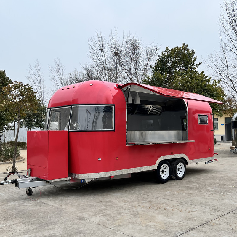 European standard colorful customized mobile food trailer hot sale ice cream pizza pancake cake chips beer food kiosk